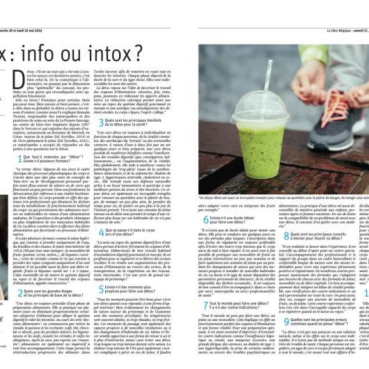 Article - La Libre Belgique