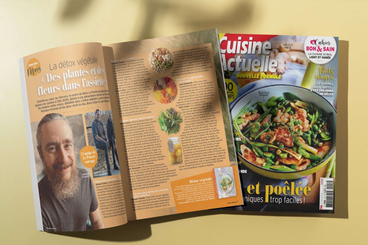 Des plantes et des fleurs dans l’assiette